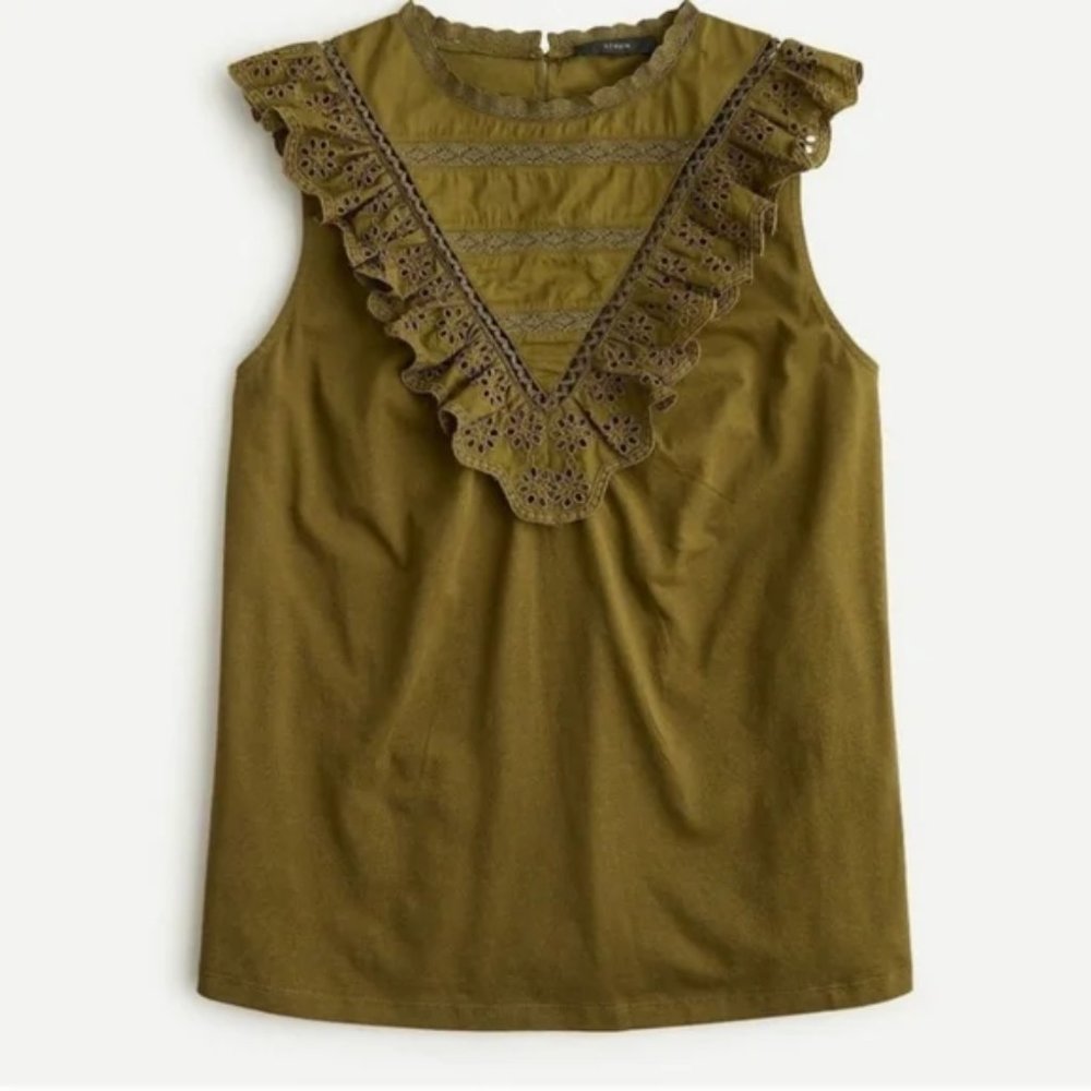 J. Crew eyelet tank